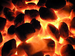 hot coals