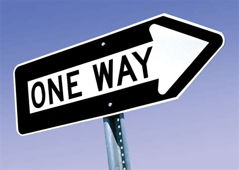 one way